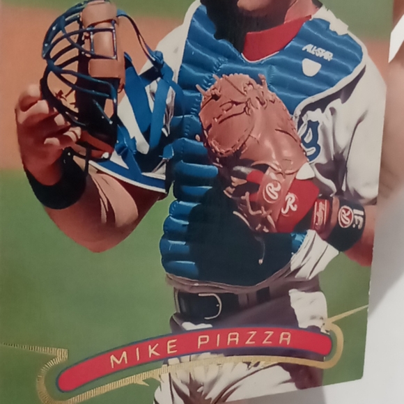 1996 STADIUM CLUB #442 MIKE PIAZZA - Picture 6 of 7